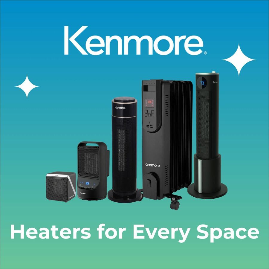 Image of ESM Heater,Oil-Filled,Radiator,1500W,Timer,24"H,BK