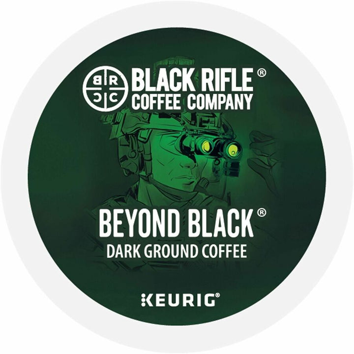 Image of Black Rifle 0499 Beyond Black K-Cups, Compatible with Keurig Brewer, Dark, 22 K-Cup, K-Cup, Pod, Beyond Black, Kosher, 4 / Carton