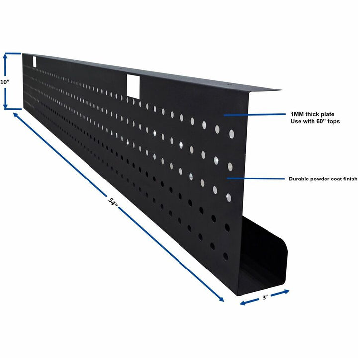 Image of Lorell Modesty Panel,f/60"Top,54"x3"x10",Black
