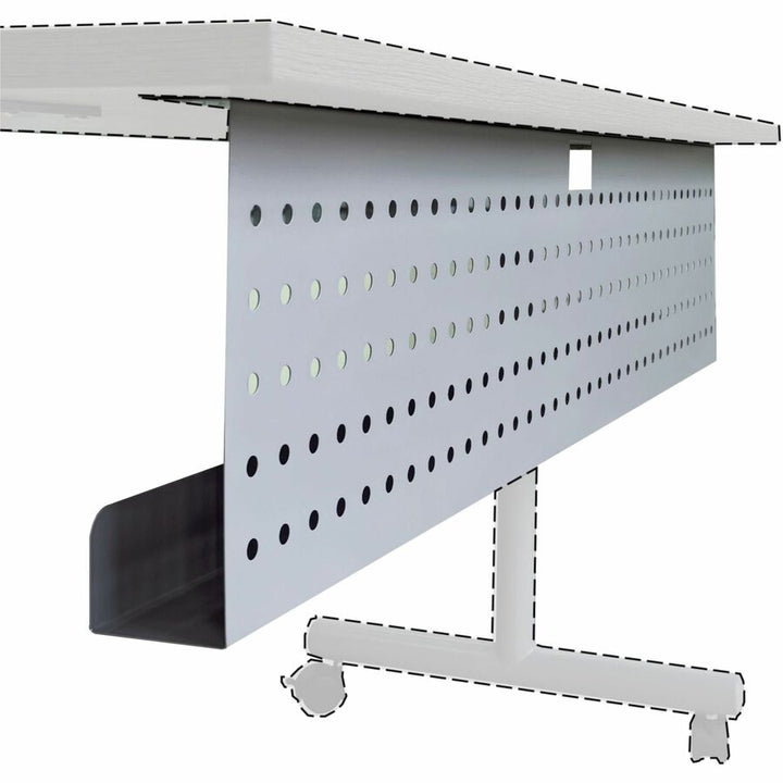 Image of Lorell Modesty Panel,f/48"Top,42"x3"x10",Silver