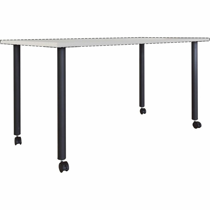 Image of Lorell Base,Post-Leg,f/Invent Table,5.88"x5.88"x28.5",Black