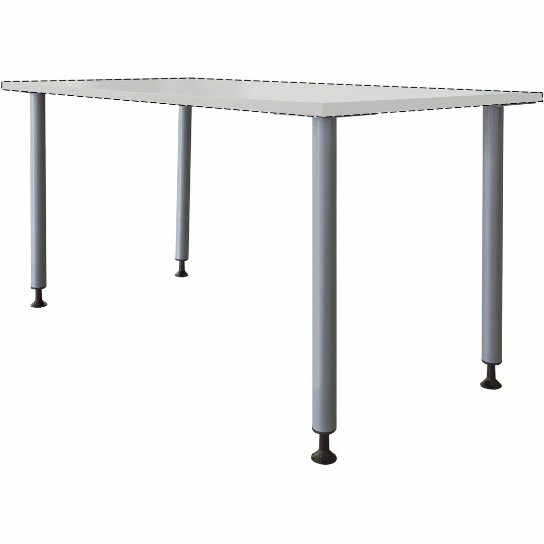 Image of Lorell Base,Post-Leg,f/Invent Table,5.88"x5.88"x28.5",Silver