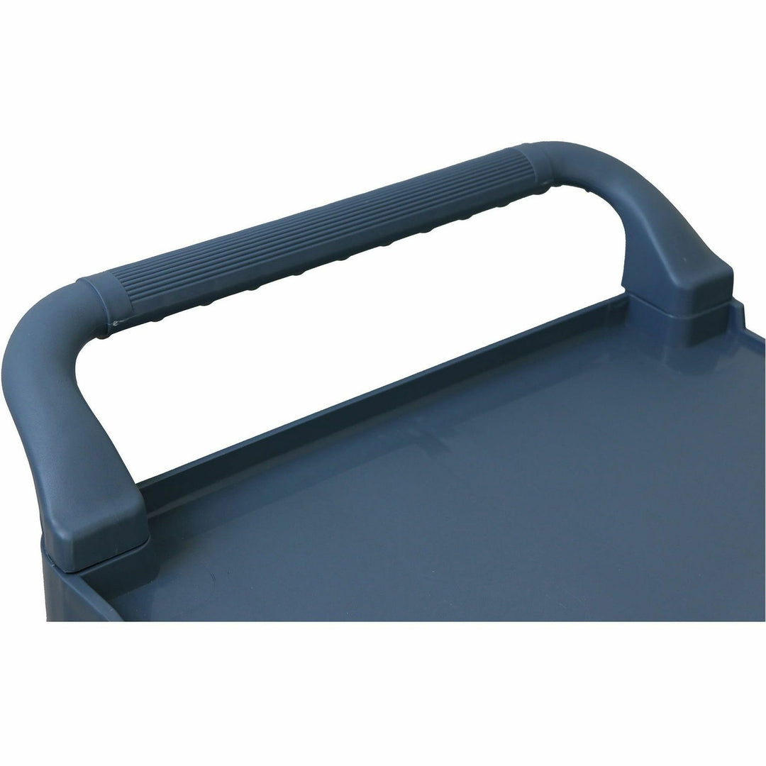 Image of Genuine Joe Cart,Bussing,3-Shelf,Plastic/Aluminum,19.69"x38.3"x36.6",GY