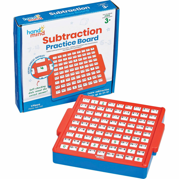 Image of Learning Resources 96248 Subtraction Skills Practice Board, Skill Learning: Interactive Learning, Subtraction, 1 Each