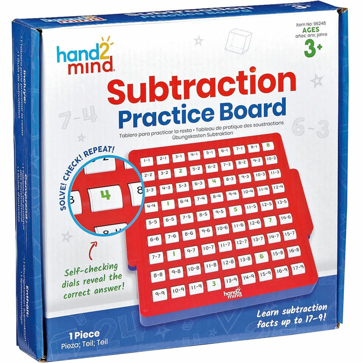 Image of Learning Resources 96248 Subtraction Skills Practice Board, Skill Learning: Interactive Learning, Subtraction, 1 Each