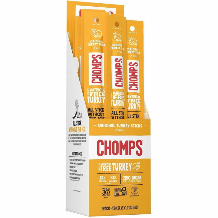 Image of We are the Chompians, LLC Turkey Jerky,Original,1.15 oz Sticks,24/PK