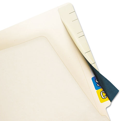 Image of Tabbies® 55990 Cov'r'tab Color Code Cover Labels, 2.5 X 8, Manila, 50/pack