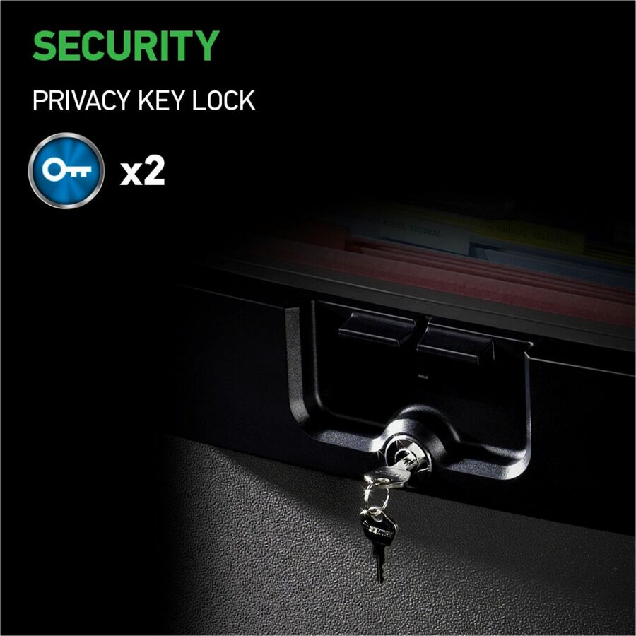 Image of Sentry® Safe File Safe,Fire/Water,0.65 cu ft,15-1/2"x13-1/2"x14-3/10",BK
