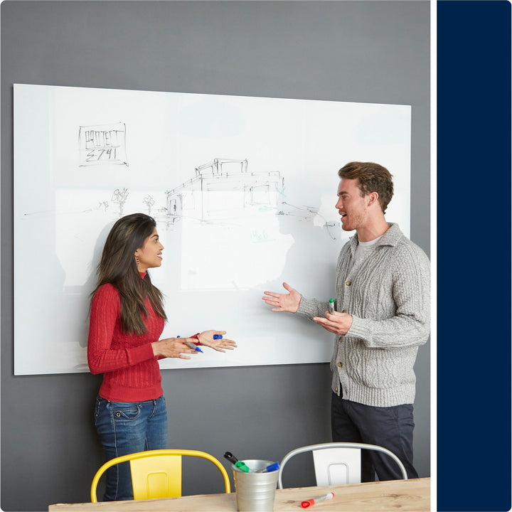 Image of Quartet® Dry-Erase Board,Magnetic,Frameless,Glass,48"x72",WE