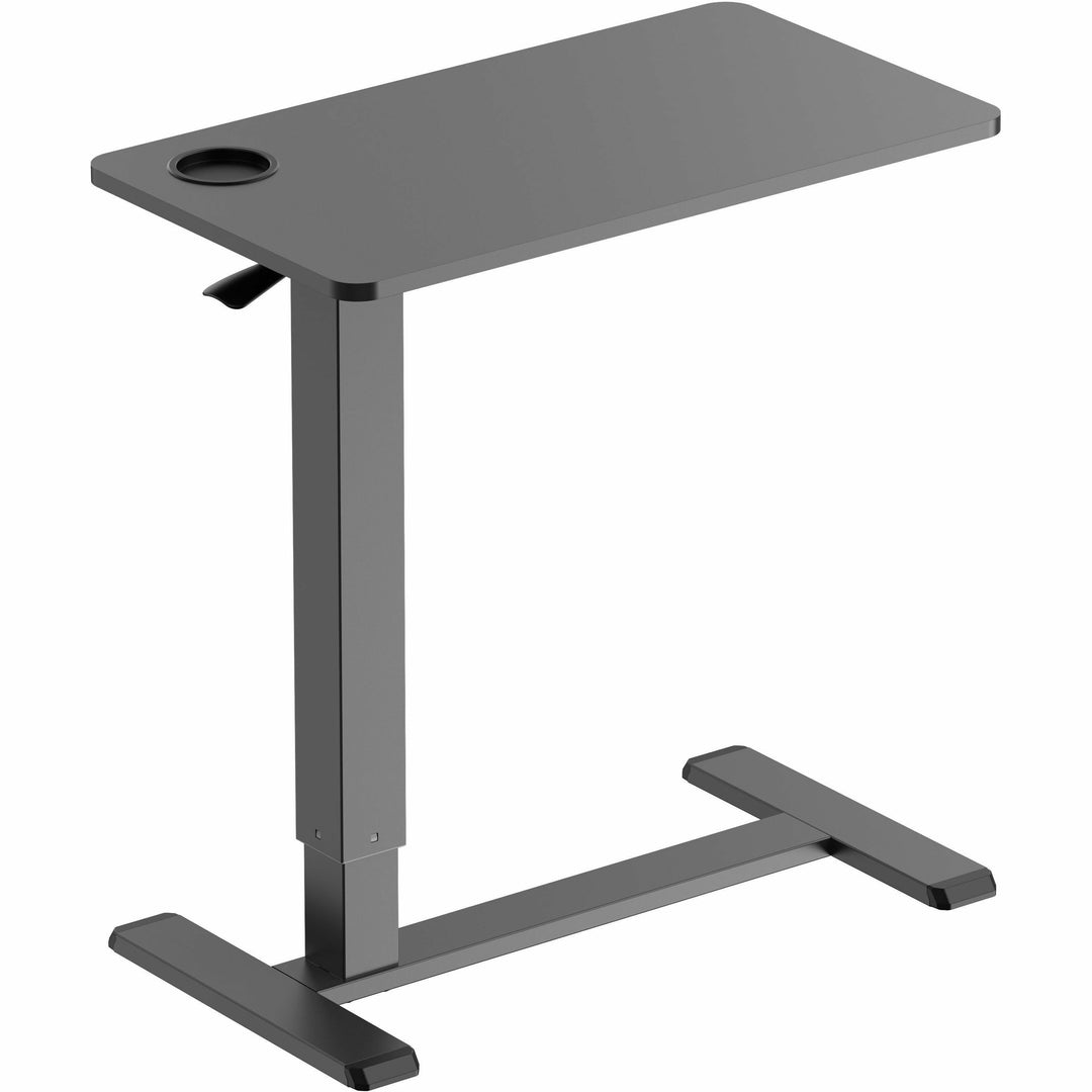 Image of Kantek Side Table,Height-Adjustable,Hidden Casters,28"x15-3/10",BK