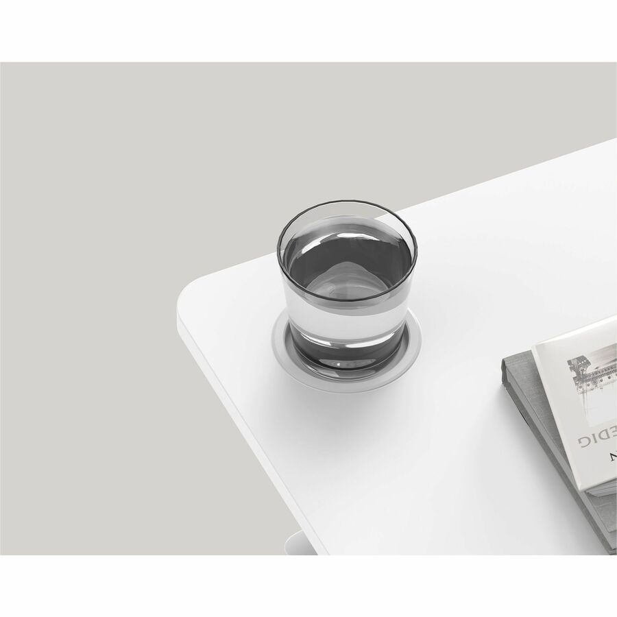 Image of Kantek Side Table,Height-Adjustable,Hidden Casters,28"x15-3/10",WE