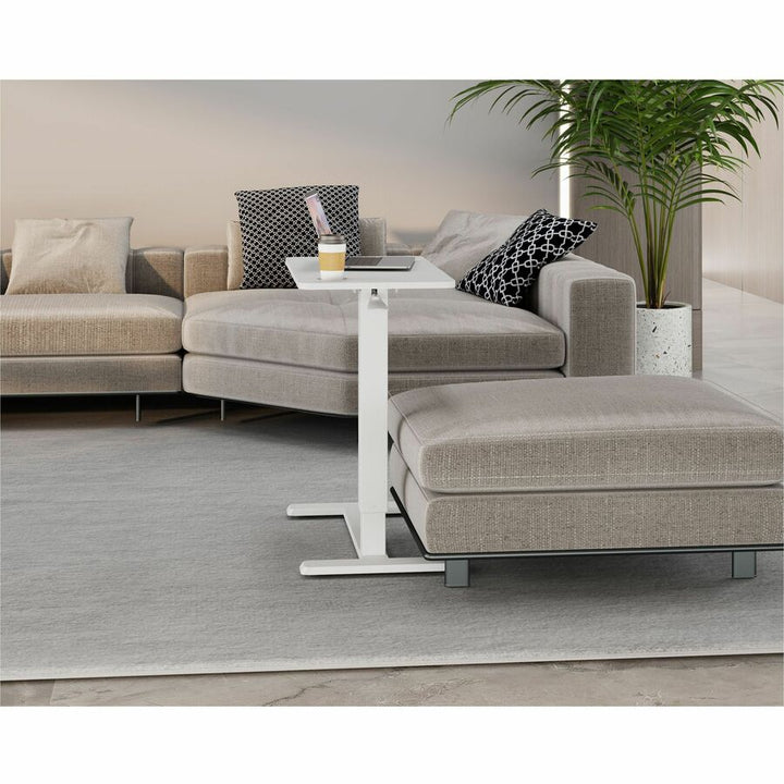 Image of Kantek Side Table,Height-Adjustable,Hidden Casters,28"x15-3/10",WE