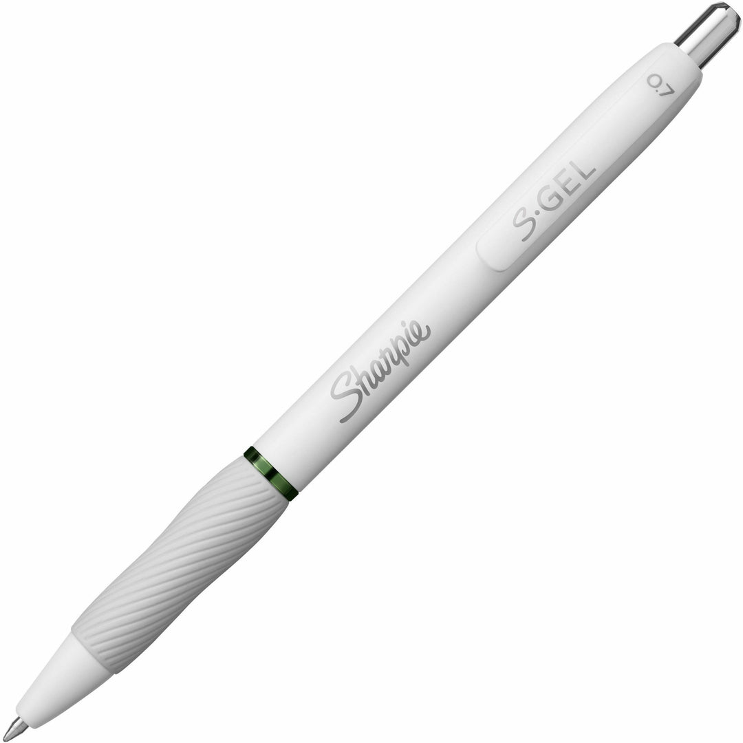 Image of Sharpie® S-Gel S-Gel Fashion Barrel Gel Pen, Retractable, Medium 0.7 mm, Assorted Ink, White Barrel, 8/Pack