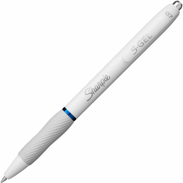 Image of Sharpie® S-Gel S-Gel Fashion Barrel Gel Pen, Retractable, Medium 0.7 mm, Assorted Ink, White Barrel, 8/Pack