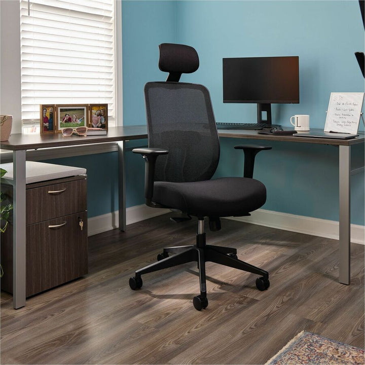 Image of HON® Altern Mesh Mid-Back Task Chair, 17.95 to 21.1 Seat Height, Black Seat, Black Back, Black Base