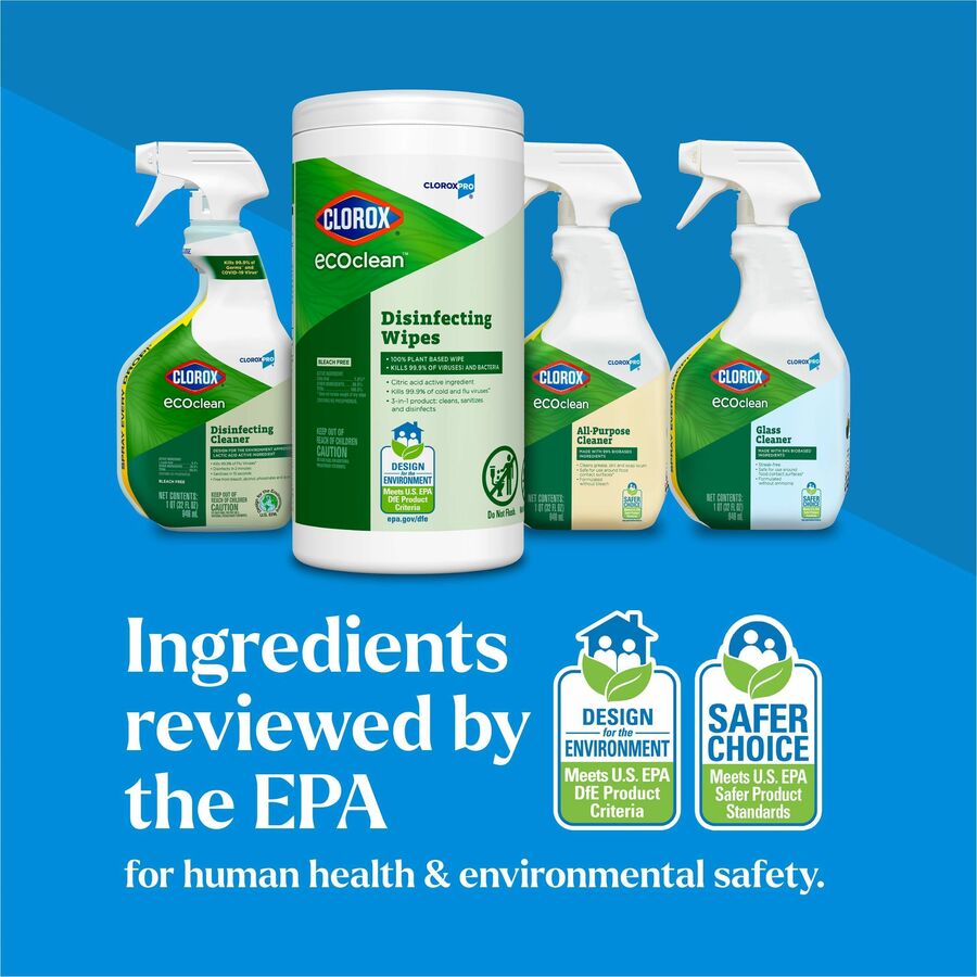 Image of Clorox® Wipes,Disifectant,EcoClean,75/Canister,WE