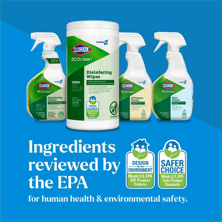 Image of Clorox® Wipes,Disifectant,EcoClean,75/Canister,WE