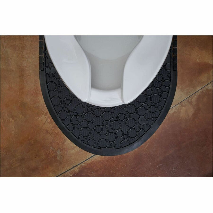 Image of Genuine Joe Commode Mat, Deodorizing, 22.63"x22.25"x1.81", 6/CT, Black