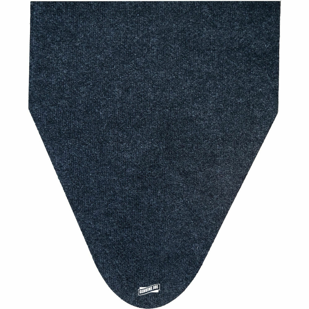Image of Genuine Joe Urinal Mat, Deodorizing, 16.75"x20.5"x1.25", 6/CT, Black