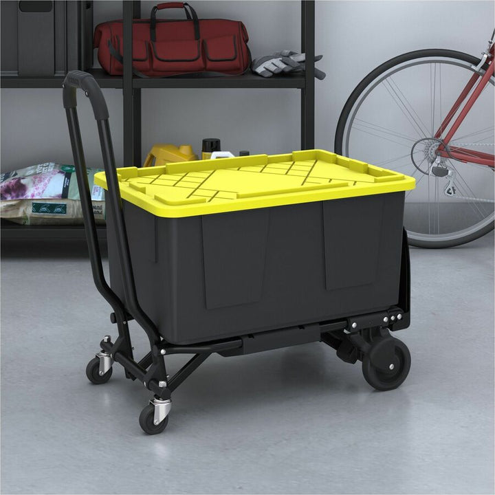 Image of Cosco 12223BLK1FXE Shifter Hand Truck & Cart, 300 lb Load Capacity, 16" W x 32.50" D x 34.30" Height, Steel Frame, Black, 1 Each