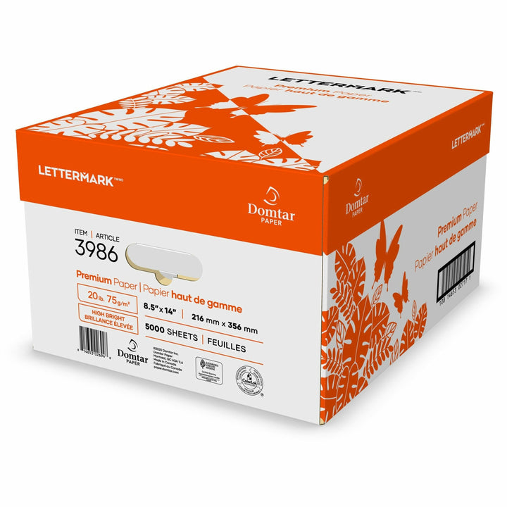 Image of Domtar Paper,Premium,8-1/2"x14",20 lb,500/RM,10RM/CT,WE
