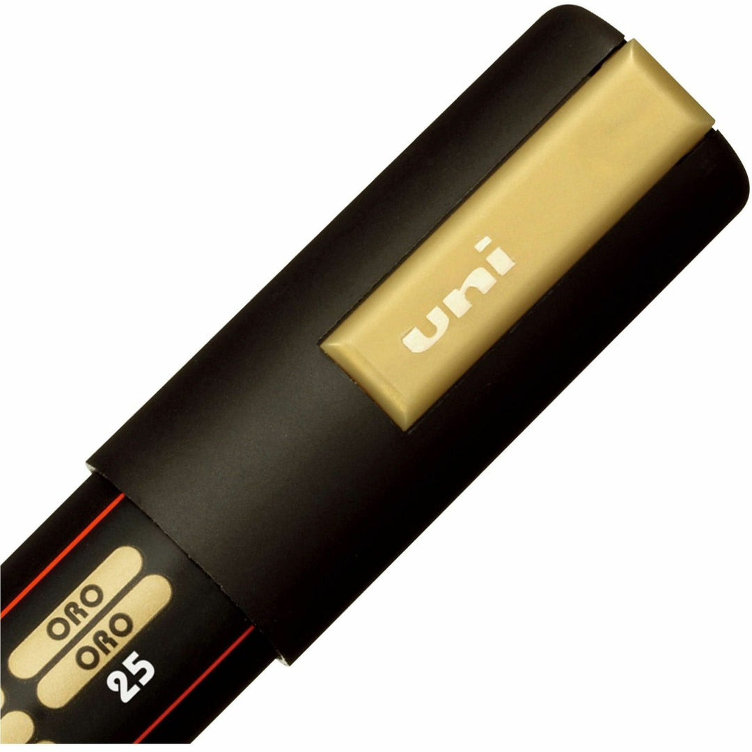 Image of uniball™ PC5M4C POSCA Paint Marker, Erasable, Washable, Black, White, Gold, Silver Ink, Water Based, 4 / Pack