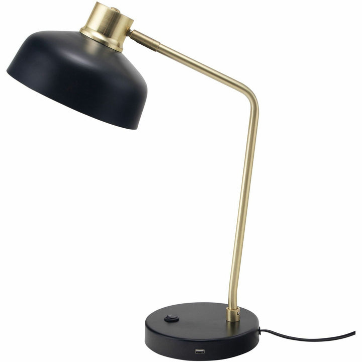 Image of Victory Light Desk Lamp,Retro,USB Port,10-Watt,LED,20"H,BK