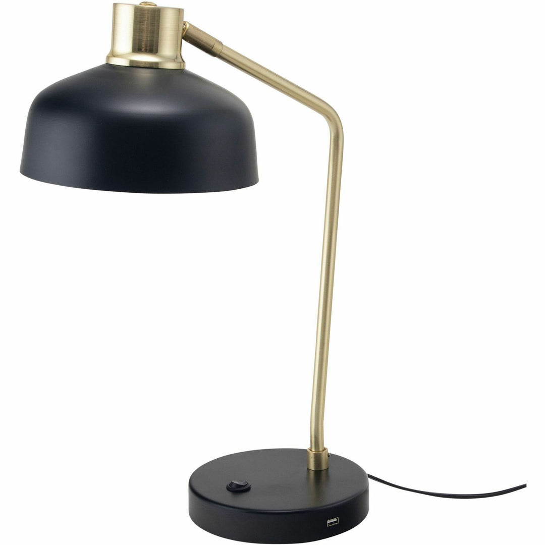 Image of Victory Light Desk Lamp,Retro,USB Port,10-Watt,LED,20"H,BK