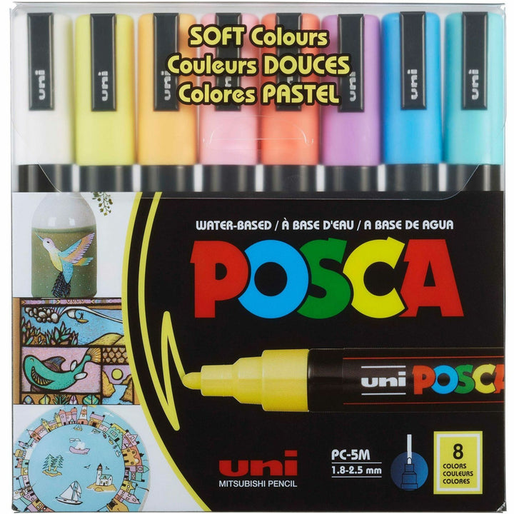 Image of uniball® Paint Marker,POSCA,Water-based,Medium,8/PK, AST Soft Colors