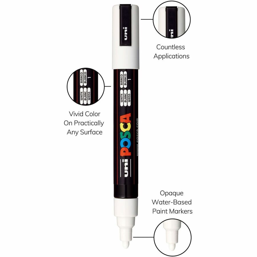 Image of uniball® Paint Marker,POSCA,Water-based,Medium,8/PK, AST Soft Colors