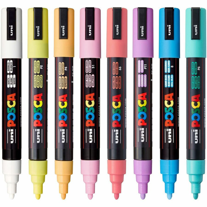 Image of uniball® Paint Marker,POSCA,Water-based,Medium,8/PK, AST Soft Colors