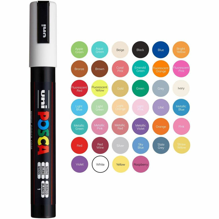 Image of uniball® Paint Marker,POSCA,Water-based,Medium,8/PK, AST Soft Colors