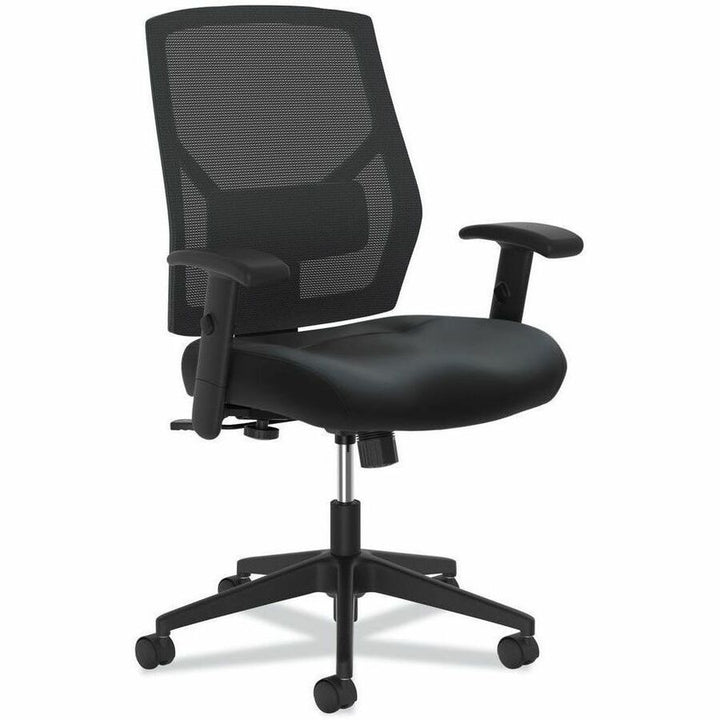 Image of HON® Crio High-Back Task Chair, Supports Up To 250 Lb, 18" To 22" Seat Height, Black