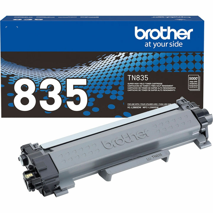 Image of Brother TN835 Super High Yield Toner, Black, Yields approx. 5,000 Pages, 5000 Pages, 1 Each