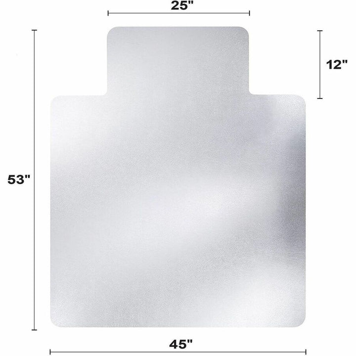 Image of deflecto® Chairmat,SuperGrip,Carpet/Hard Floors,45"x53",25"x12"Lip,CL