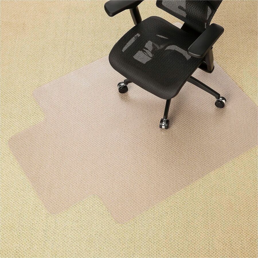 Image of deflecto® Chairmat,SuperGrip,Carpet/Hard Floors,45"x53",25"x12"Lip,CL