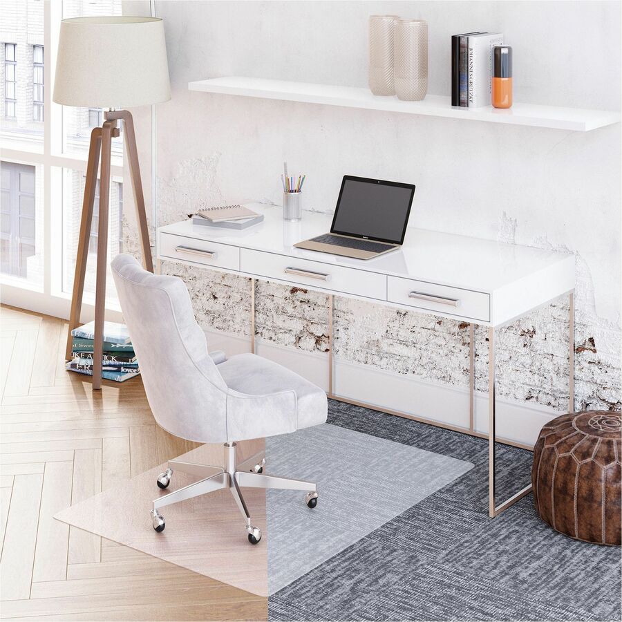 Image of deflecto® Chairmat,SuperGrip,Carpet/Hard Floors,Rectangle,45"x53",CL