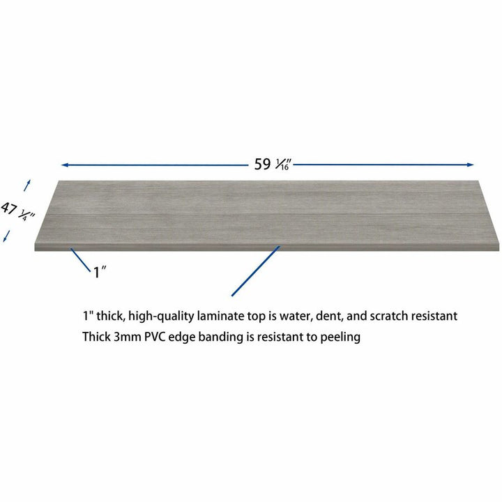 Image of Lorell Top,Modular,f/Conf Table,59"x47"x1",Weathered Charcoal
