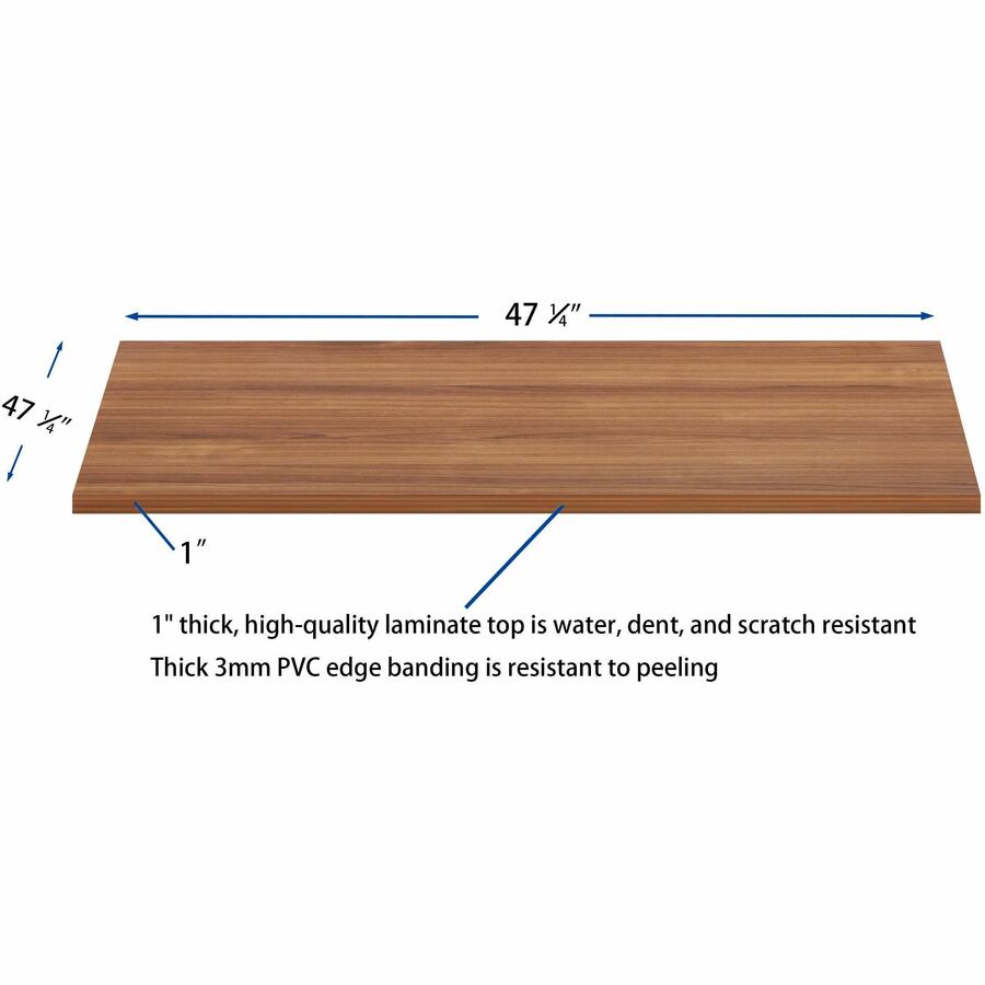 Image of Lorell Adder Top,Modular,f/Conf Table,47"x47"x1",Walnut