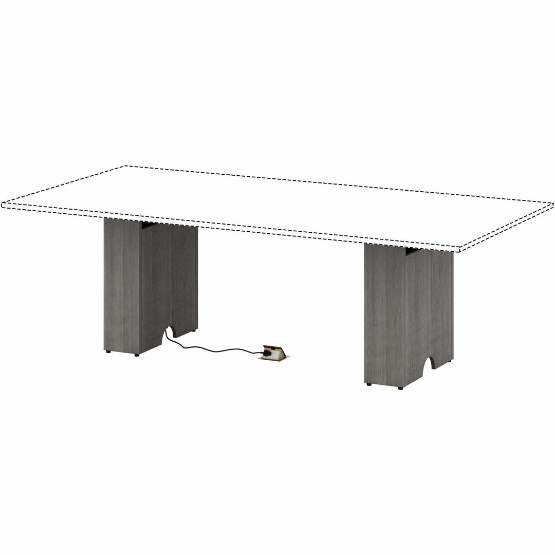 Image of Lorell Base,Modular,f/Conf Table,23.6"x7.87"x28.5",Weathered CCCL