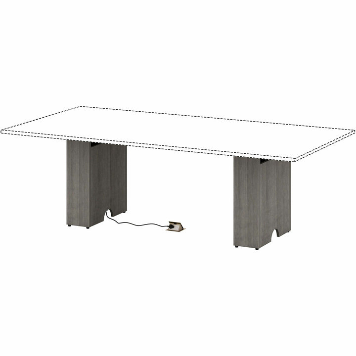 Image of Lorell Base,Modular,f/Conf Table,23.6"x7.87"x28.5",Weathered CCCL