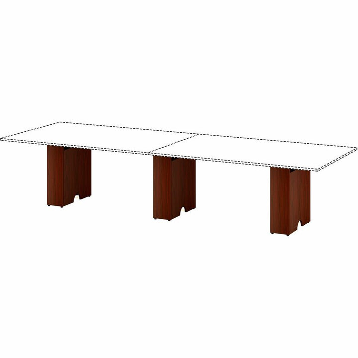 Image of Lorell Base,Modular,f/Conference Table,23.6"x7.87"x28.5",Mahogany