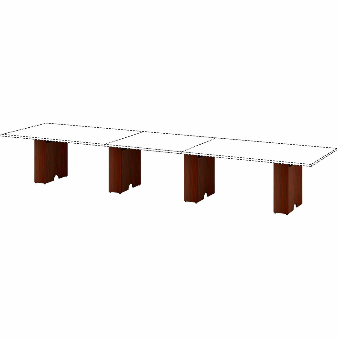 Image of Lorell Base,Modular,f/Conference Table,23.6"x7.87"x28.5",Mahogany