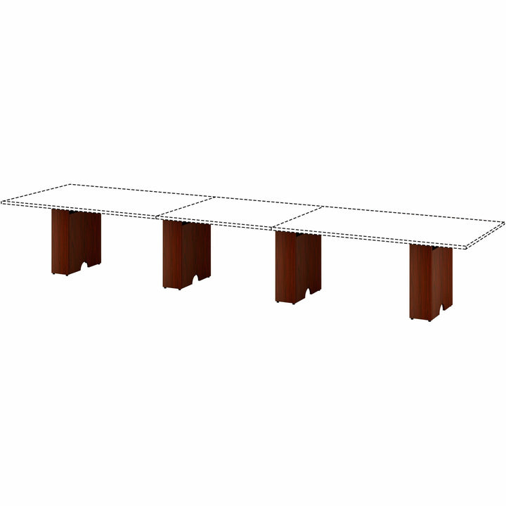 Image of Lorell Base,Modular,f/Conference Table,23.6"x7.87"x28.5",Mahogany