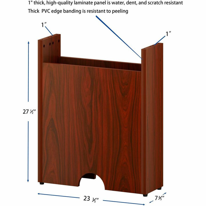 Image of Lorell Base,Modular,f/Conference Table,23.6"x7.87"x28.5",Mahogany