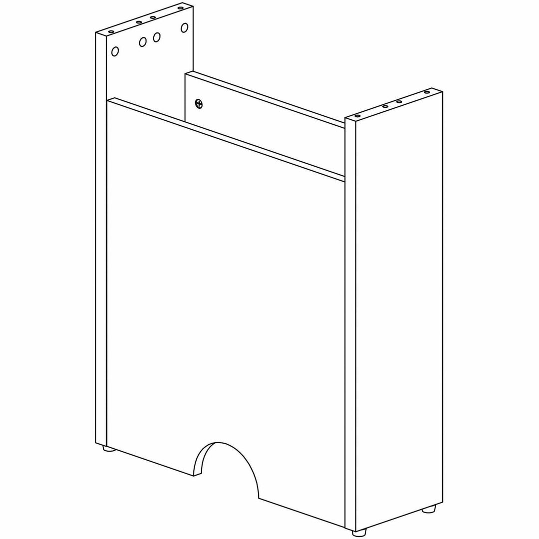 Image of Lorell Base,Modular,f/Conference Table,23.6"x7.87"x28.5",Walnut