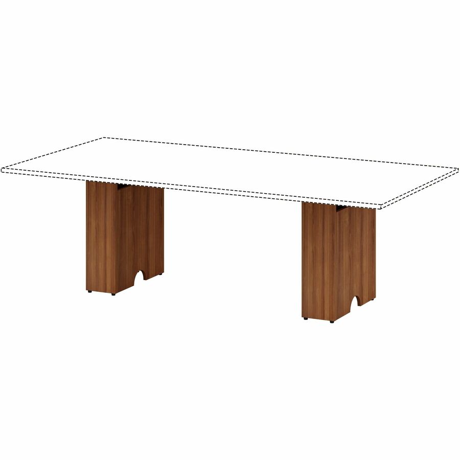 Image of Lorell Base,Modular,f/Conference Table,23.6"x7.87"x28.5",Walnut