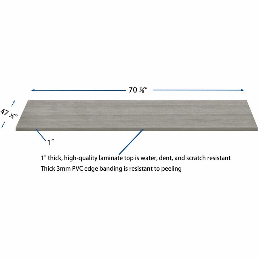 Image of Lorell Top,Modular,f/Conf Table,70.8"47"x1",Weathered Charcoal