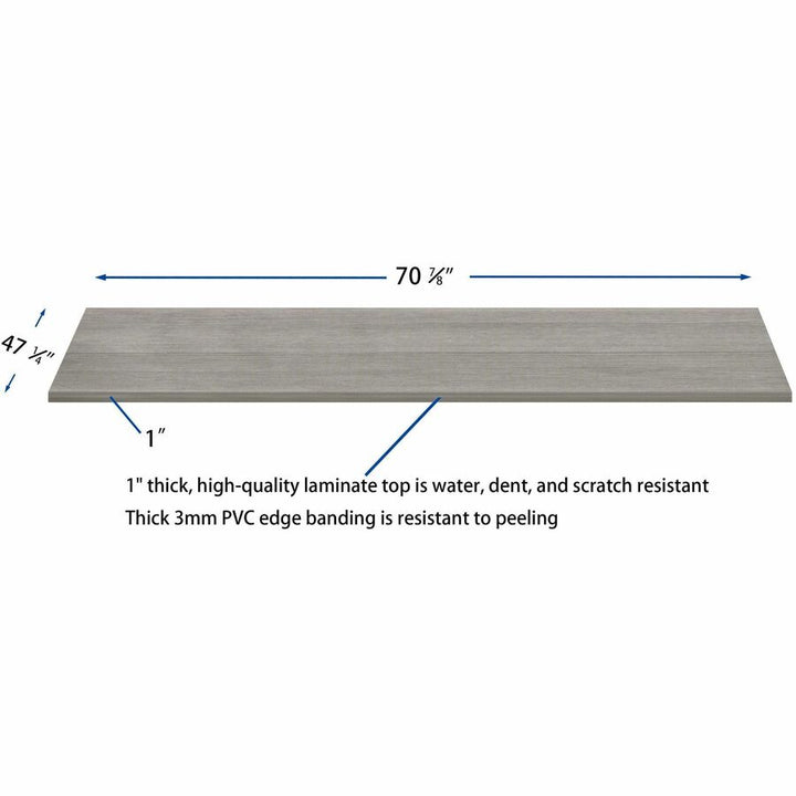 Image of Lorell Top,Modular,f/Conf Table,70.8"47"x1",Weathered Charcoal