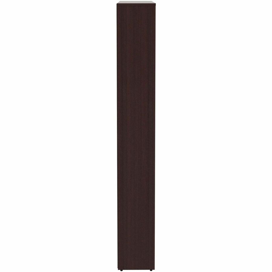 Image of Lorell Bookcase, 6-Shelf, 5 Adj Shelves, 36"x12"x84", Espresso